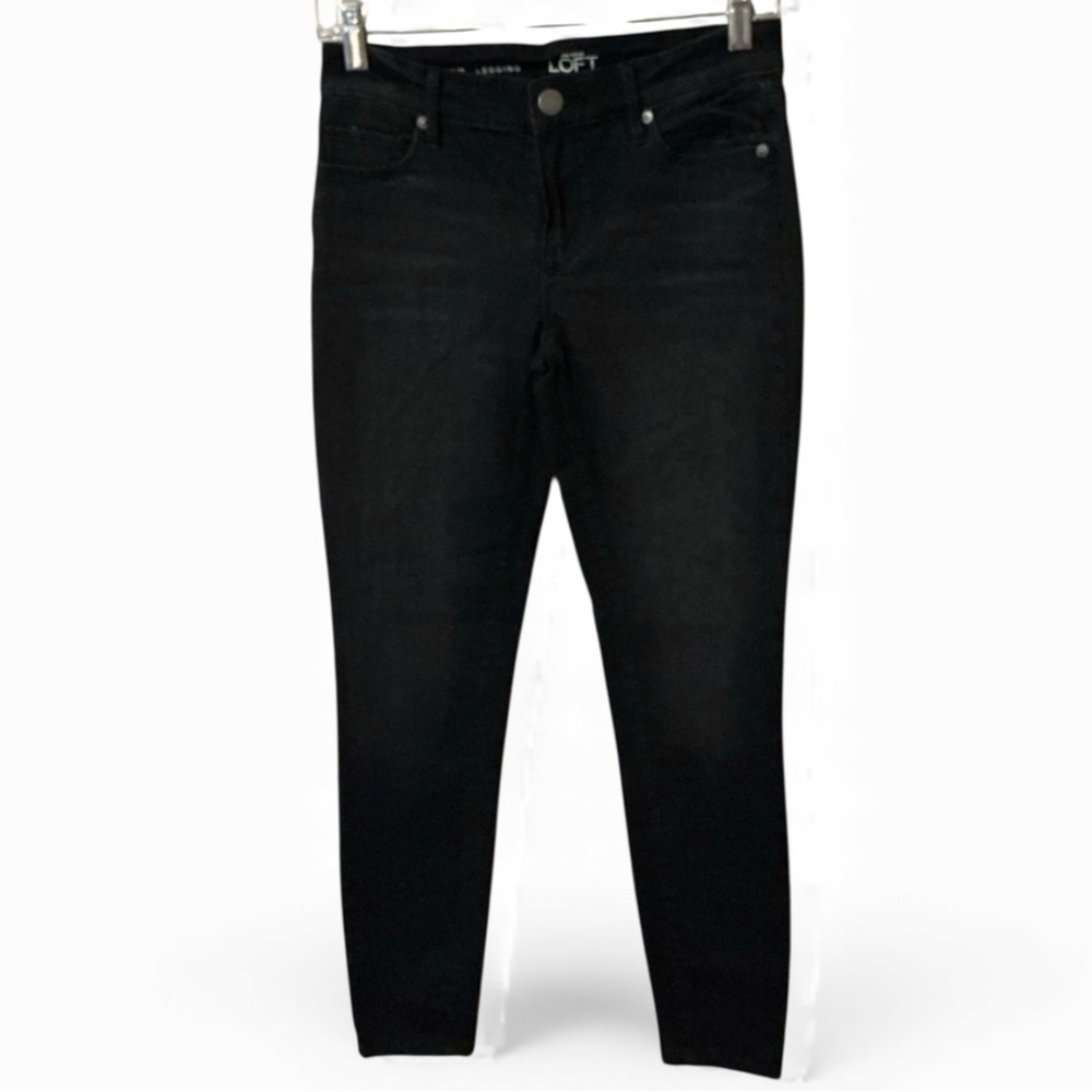🌺ANN TAYLOR LOFT BLACK LEGGING JEANS